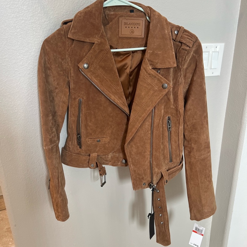 BLANKNYC women’s XS suede brown jacket . Never been worn